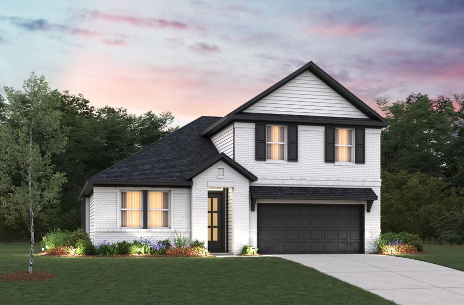 Representative exterior photo of a completed home built from the Berkshire by Beazer Homes in Laurel Landing, Alvin, TX (Image 16).