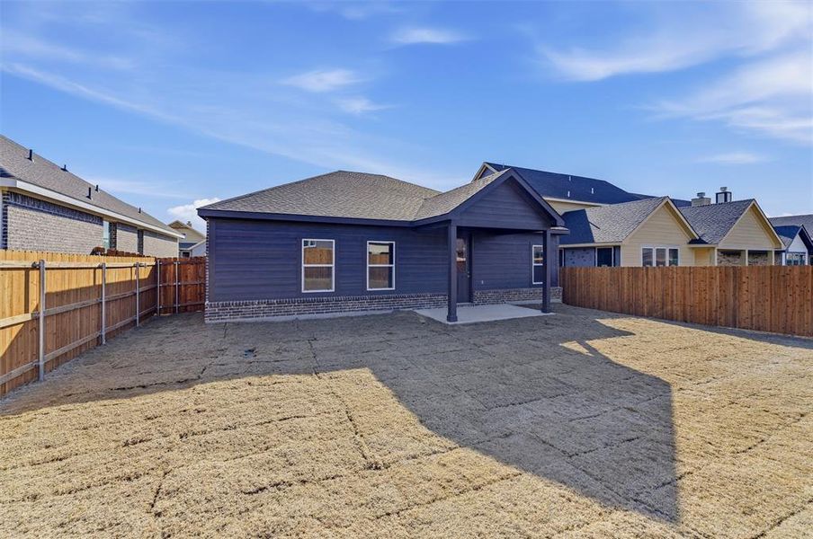 Exterior details and patio area of a home in Liberty Pointe, Gainesville (Image 17).
