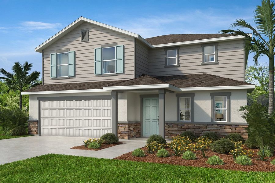 Exterior F with optional stone Exterior F with optional stone