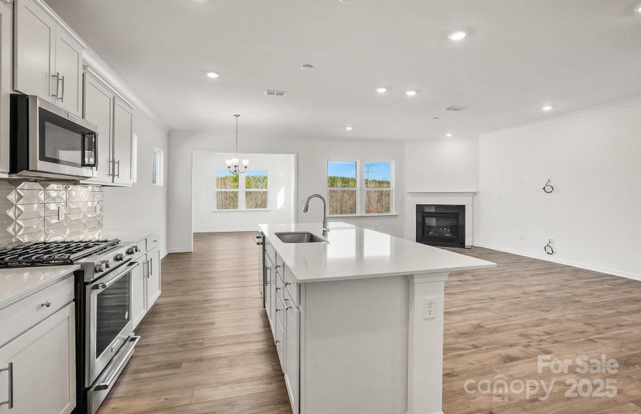 Furnished interior view inside a new home in Bryton, Huntersville (Image 6).