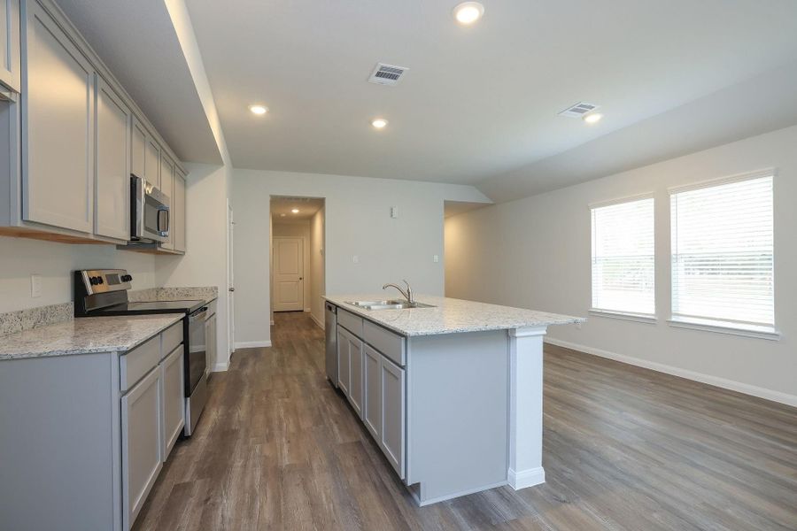 Another view of the cook's kitchen.