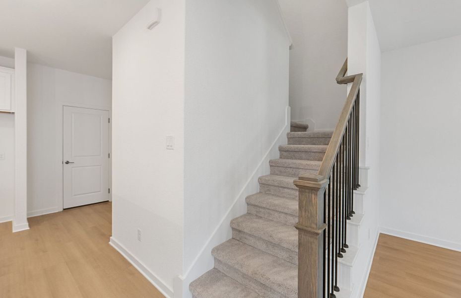 Spacious, unfurnished interior of a new home in Monarch on Main, Round Rock (Image 15). Spacious, unfurnished interior of a new home in Monarch on Main, Round Rock (Image 15).