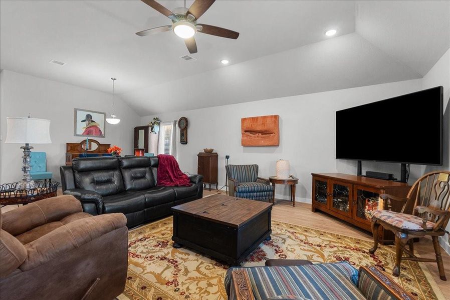 Furnished interior view inside a new home in Mustang Crossing, Alvin (Image 34).