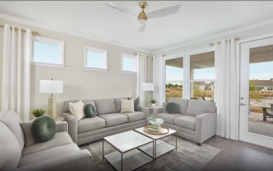 Furnished interior view inside a new home in Sun City Peachtree, Griffin (Image 3).