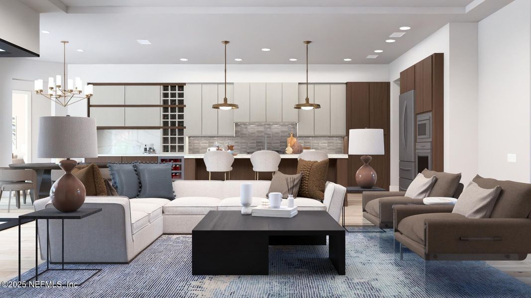 Furnished interior view inside a new home in , St. Augustine (Image 7).