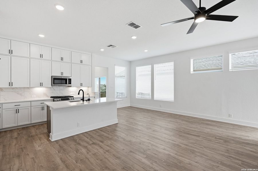 Furnished interior view inside a new home in Prominence, San Antonio (Image 8).