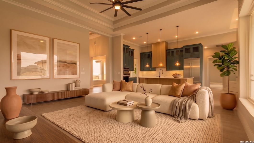 Furnished interior view inside a new home in , La Vernia (Image 4).