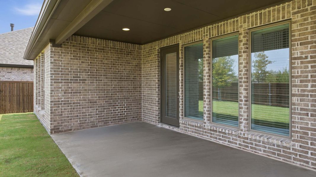 Exterior details and patio area of a home in Devonshire, Forney (Image 3).