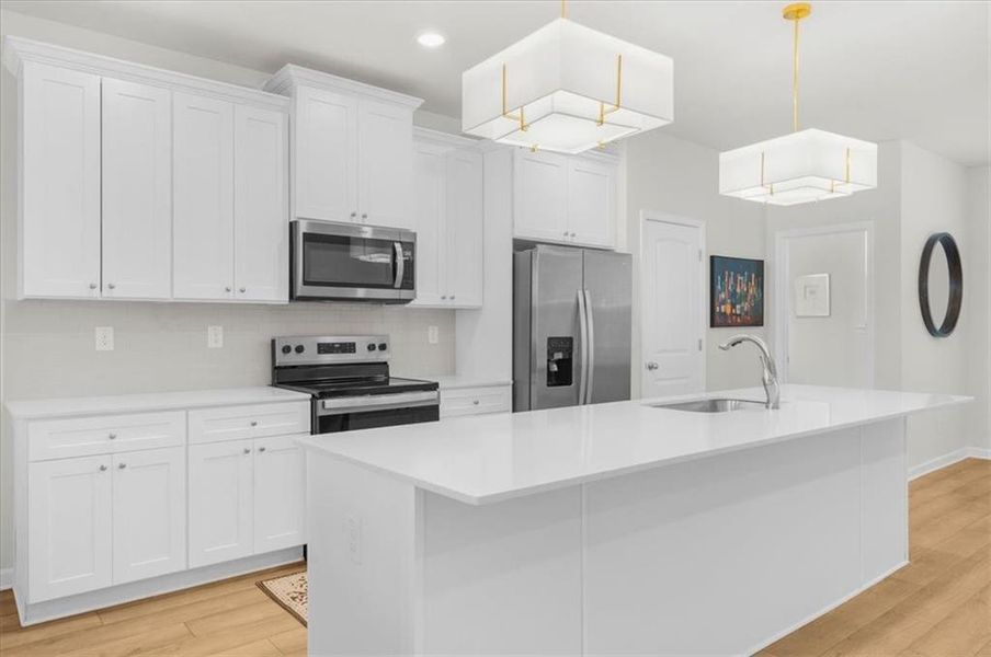 Furnished interior view inside a new home in , Atlanta (Image 9).