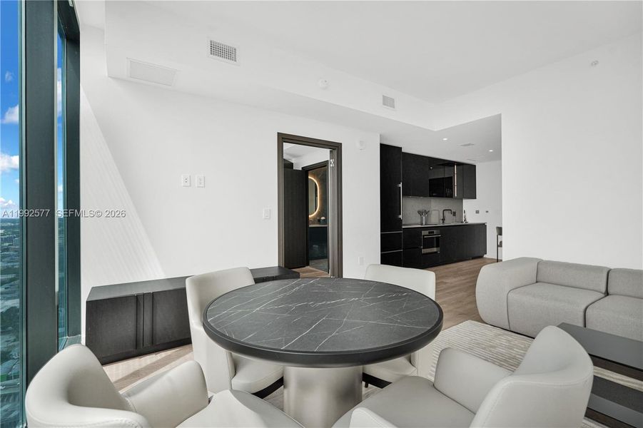 Furnished interior view inside a new home in , Miami (Image 12).