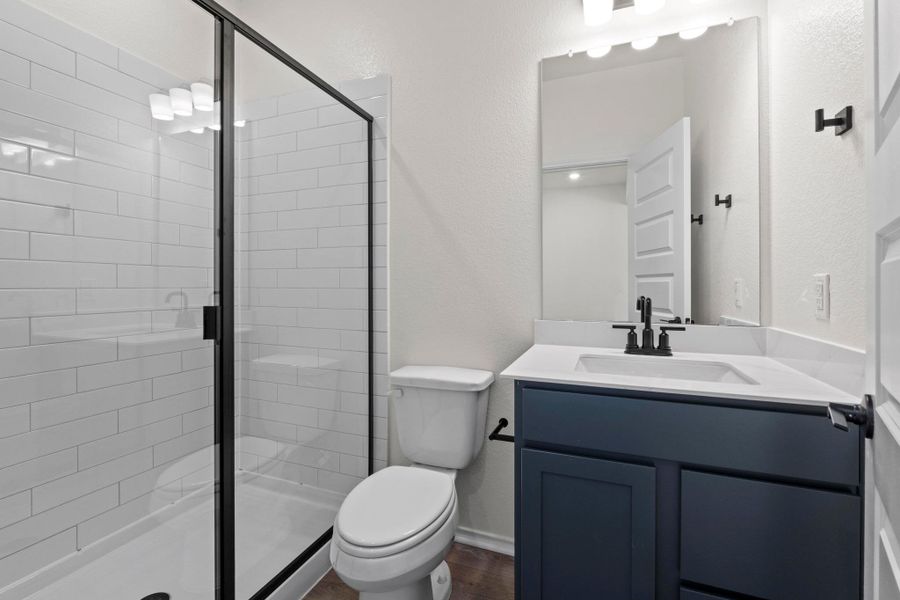 Furnished interior view inside a new home in Salerno - Classic Collection, Round Rock (Image 8). Furnished interior view inside a new home in Salerno - Classic Collection, Round Rock (Image 8).