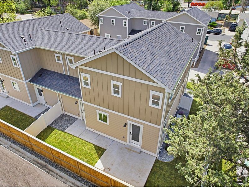 Exterior details and patio area of a home in , Loveland (Image 4).