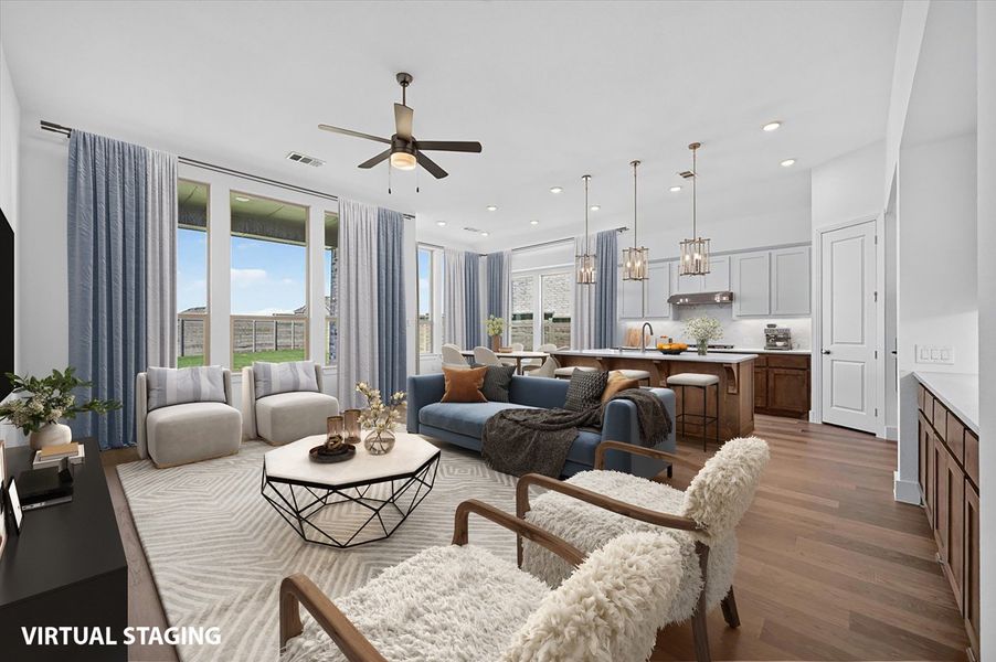 Furnished interior view inside a new home in Landmark, Denton (Image 6).