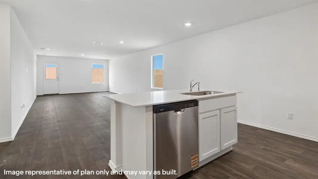 Furnished interior view inside a new home in Asher Oaks, Bonham (Image 3).