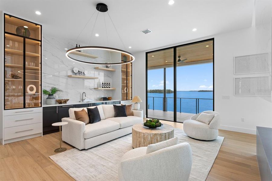 Furnished interior view inside a new home in , Tierra Verde (Image 16).