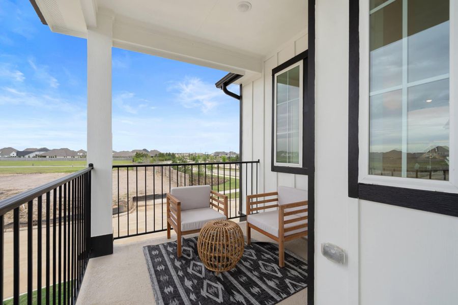 Exterior details and patio area of a home in Bridgeland, Cypress (Image 3). Exterior details and patio area of a home in Bridgeland, Cypress (Image 3).