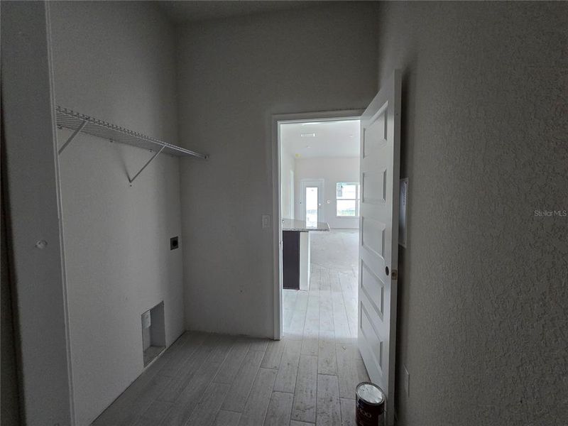 laundry room into home