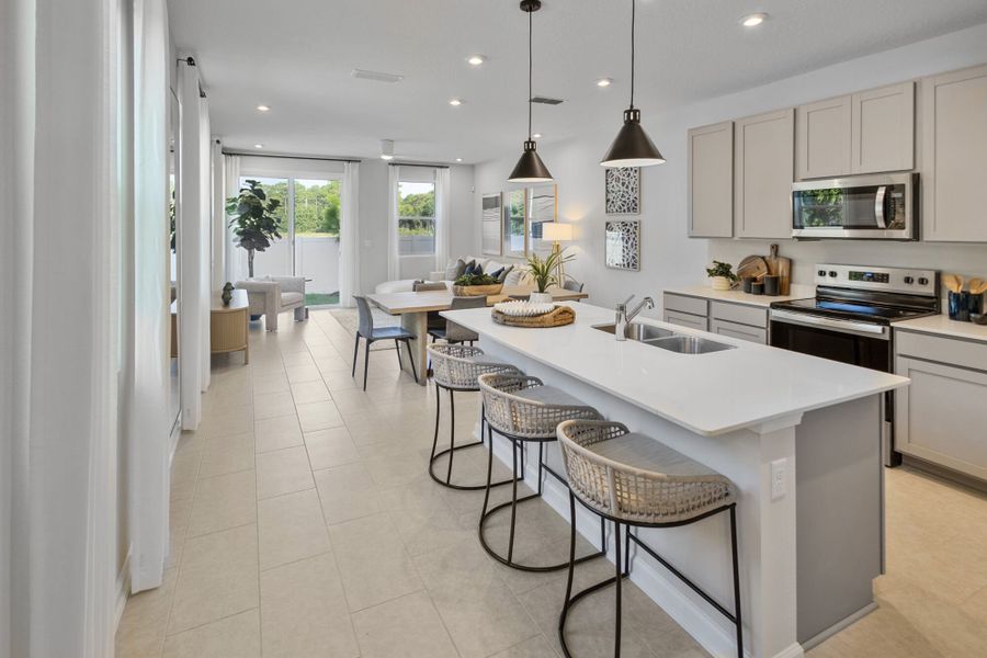 Furnished interior in a model home at Egret Creek in Jacksonville (Image 11).