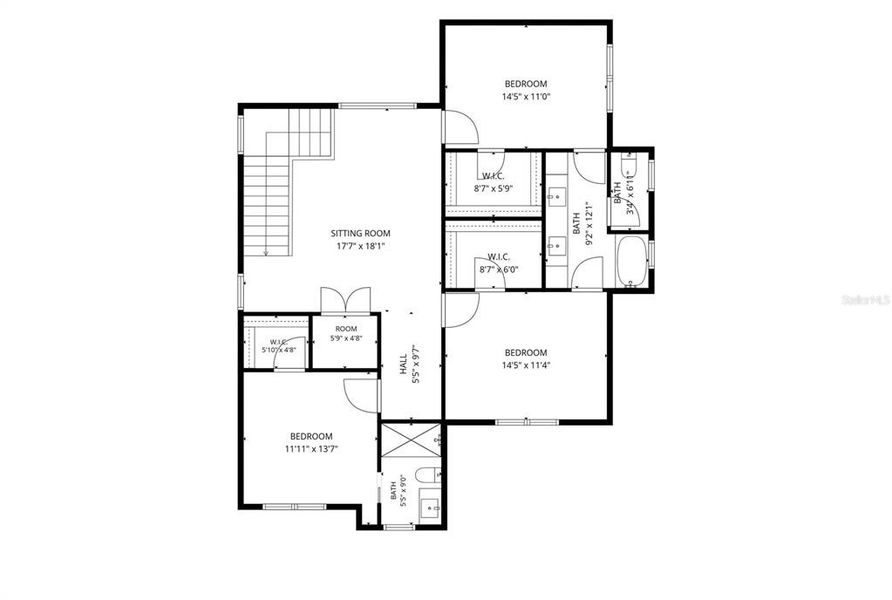 2D floor plan layout of this home in , Orlando, FL (Image 6).