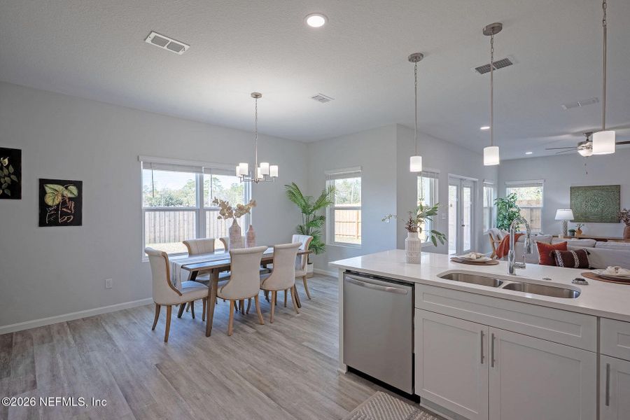 Furnished interior view inside a new home in , Jacksonville (Image 29).