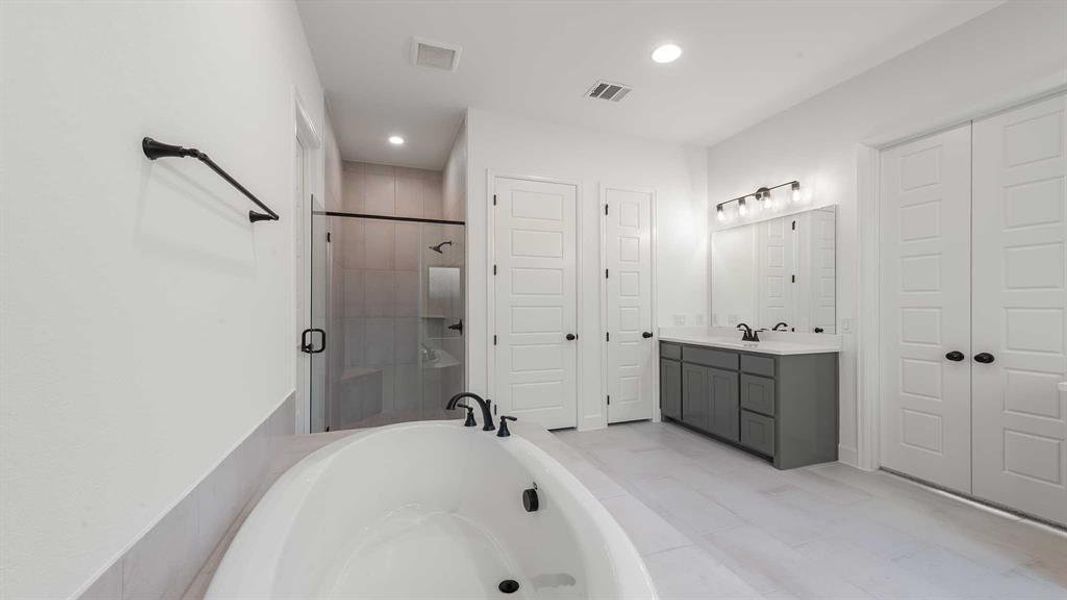 Furnished interior view inside a new home in The Heights at Uptown Celina, Celina (Image 6).