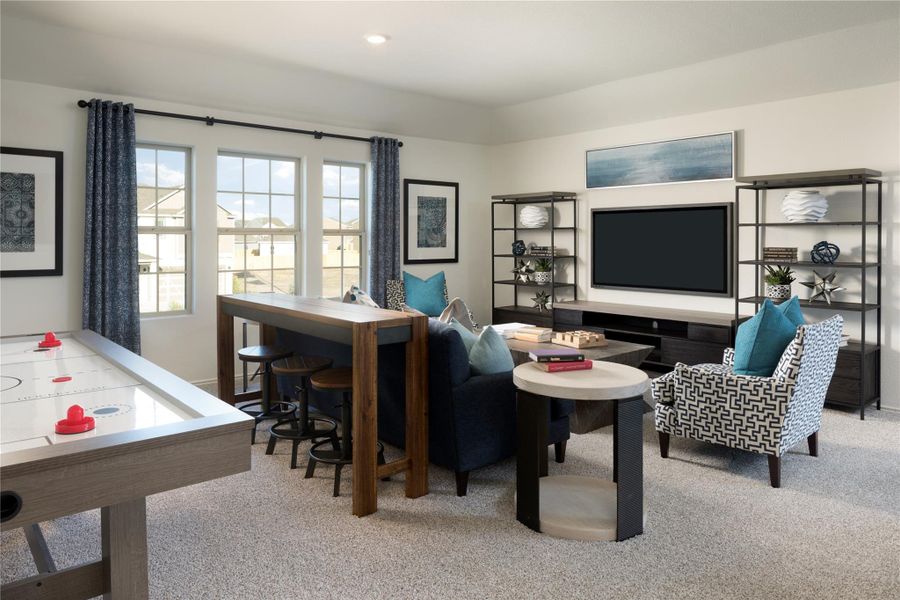 Furnished interior view inside a new home in Woodfield Preserve, Georgetown (Image 12).