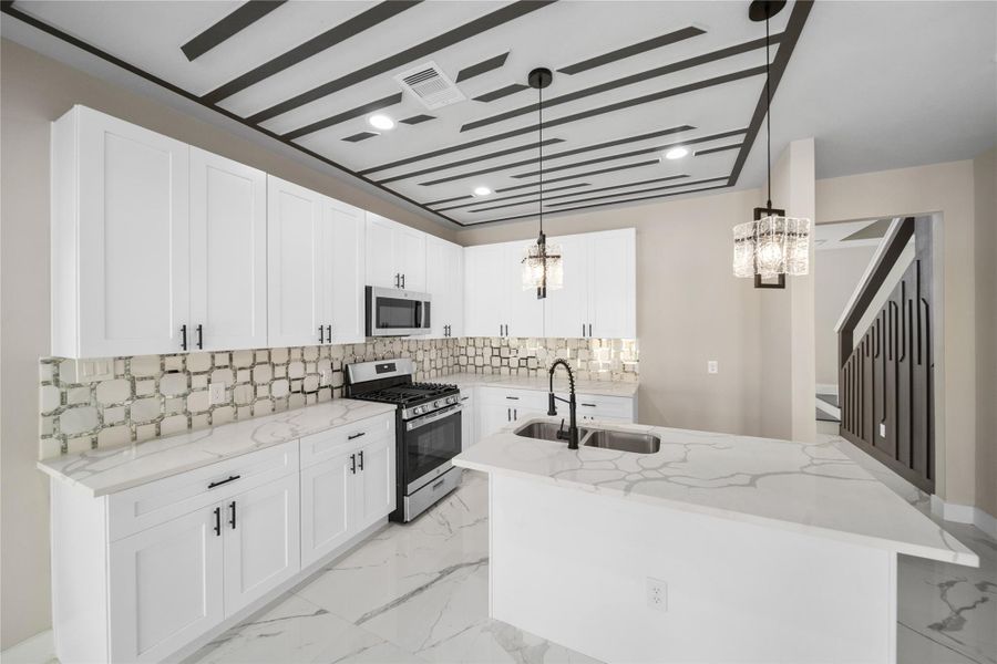 Furnished interior view inside a new home in , Houston (Image 3). Furnished interior view inside a new home in , Houston (Image 3).