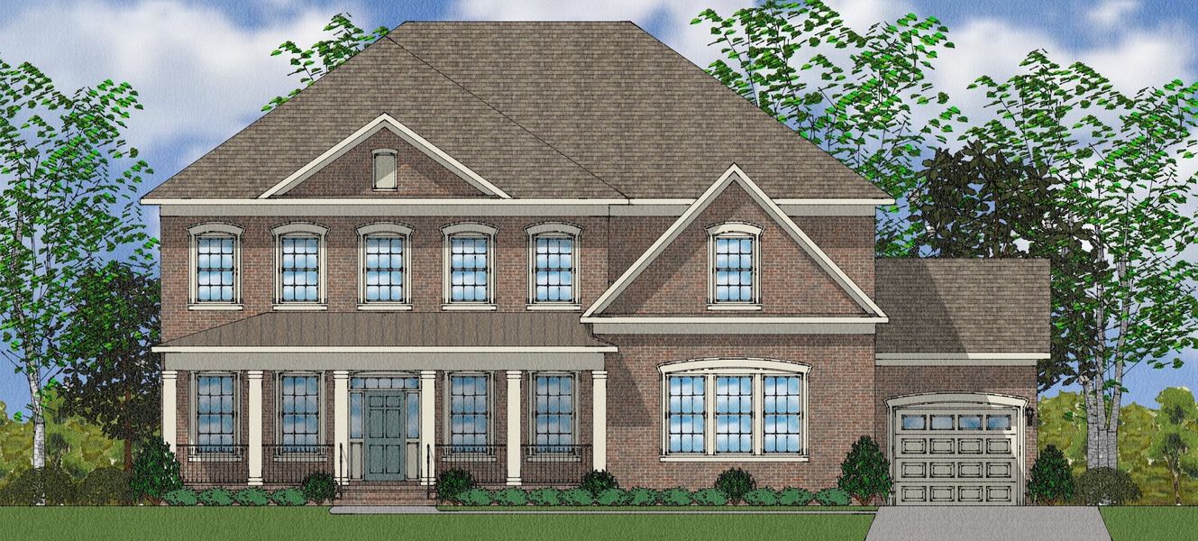Representative exterior photo of a completed home built from the McKenna II - Elite Collection by Mungo Homes in Suter Estates, Easley, SC (Image 22).