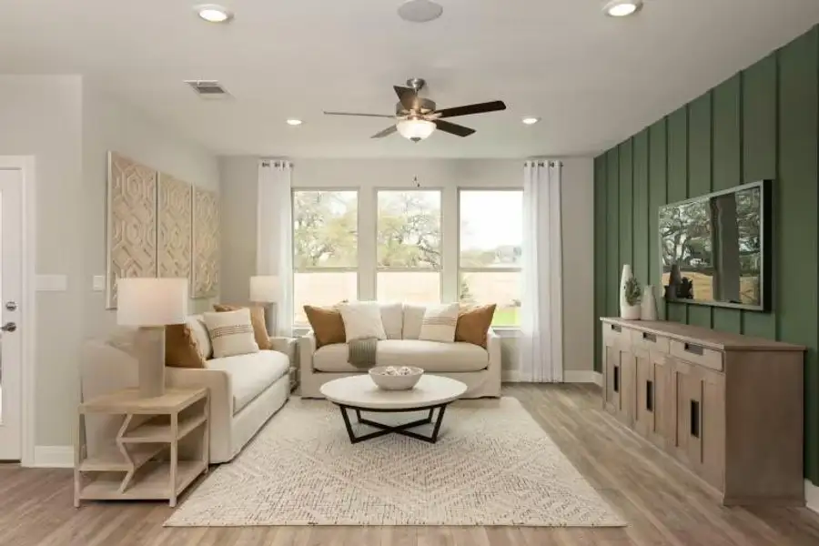 Photo of Pulte model home with same floor plan, not of actual home listed. Photo of Pulte model home with same floor plan, not of actual home listed.