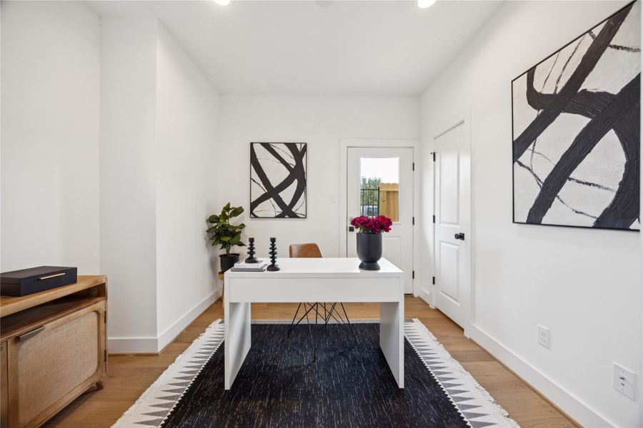 Furnished interior view inside a new home in , Houston (Image 8).