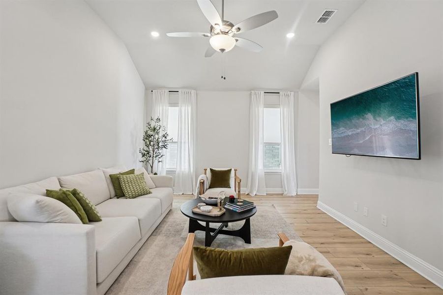 Furnished interior view inside a new home in Symmetry 37s, Frisco (Image 22).