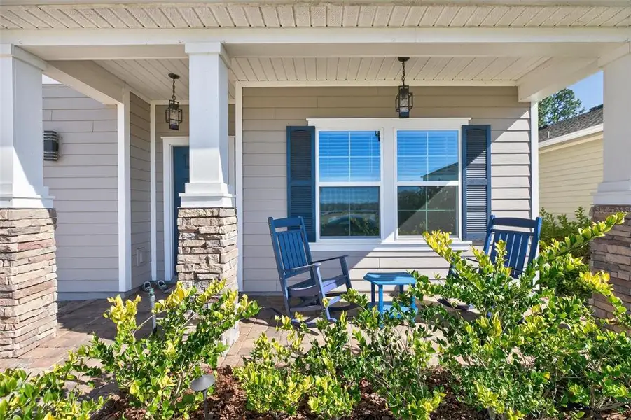 Exterior details and patio area of a home in Trailmark, St. Augustine (Image 4).