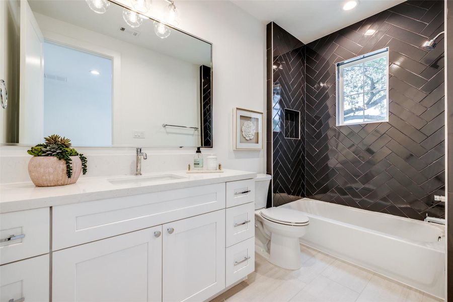 Furnished interior view inside a new home in , Houston (Image 27).