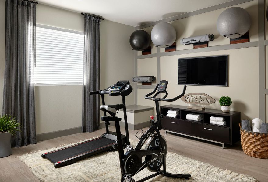 Representative furnished interior of a home built from the 3504 by Tri Pointe Homes in The Aurora Highlands, Aurora (Image 12).