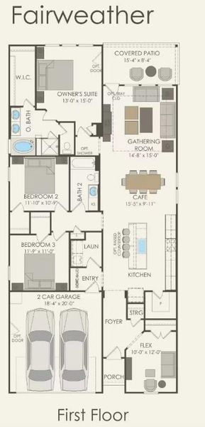 Pulte Homes, Fairweather/H floor plan