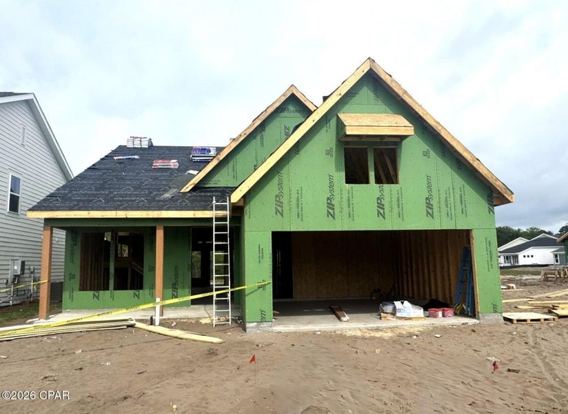 In-progress construction of a new home in Salt Grass at Ward Creek, Panama City Beach, FL (Image 6). In-progress construction of a new home in Salt Grass at Ward Creek, Panama City Beach, FL (Image 6).
