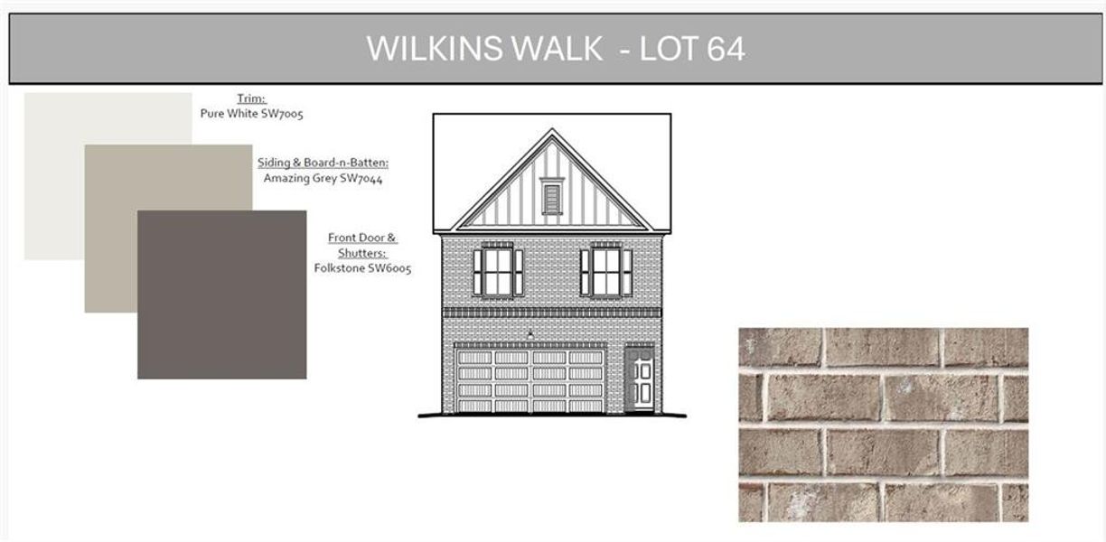 Sample of building materials used in homes in Wilkins Walk, Mableton (Image 19).