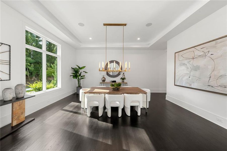 Furnished interior view inside a new home in , Sandy Springs (Image 9).