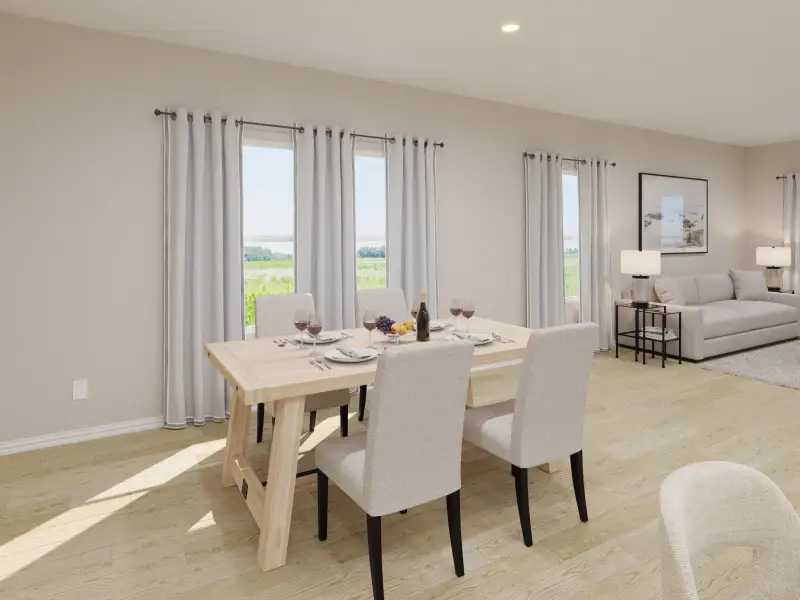 Furnished interior view inside a new home in Parks at Foster Crossing - Spring Series, Anna (Image 3).