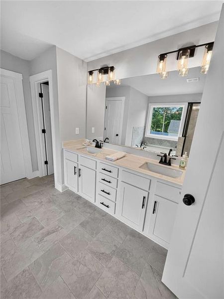 Furnished interior view inside a new home in , Gillsville (Image 10).