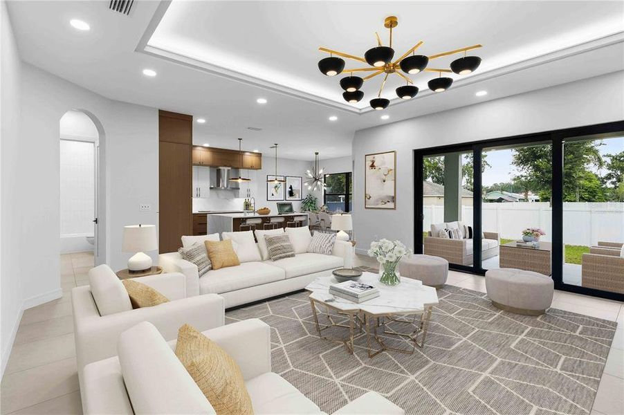 Furnished interior view inside a new home in , Plant City (Image 16).