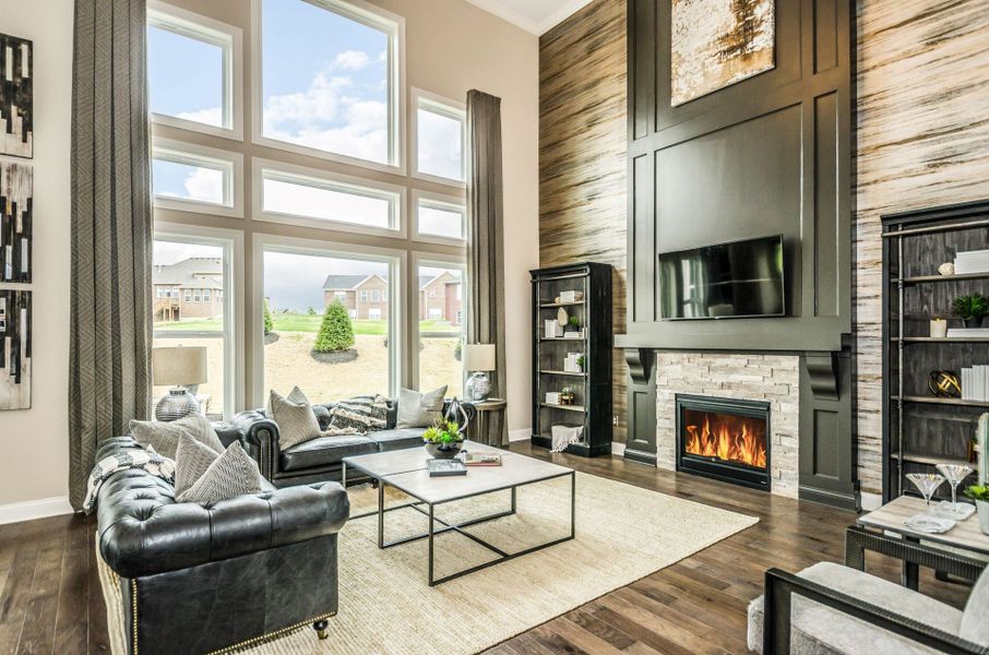 Representative furnished interior of a home built from the Paxton by Fischer Homes in Veranda Manor, Canton (Image 10).