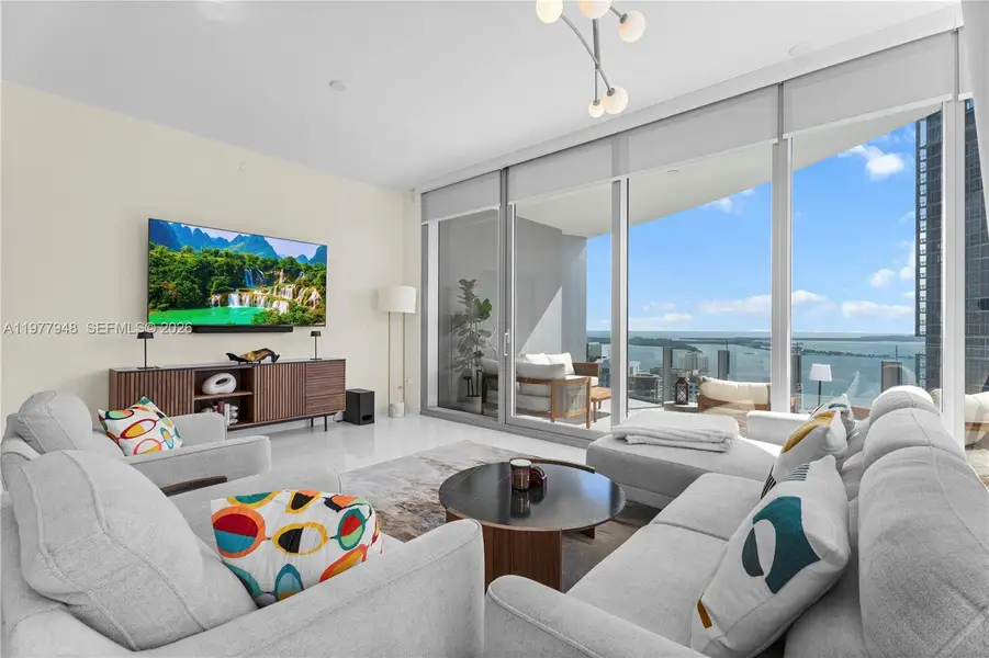 Furnished interior view inside a new home in , Miami (Image 6).