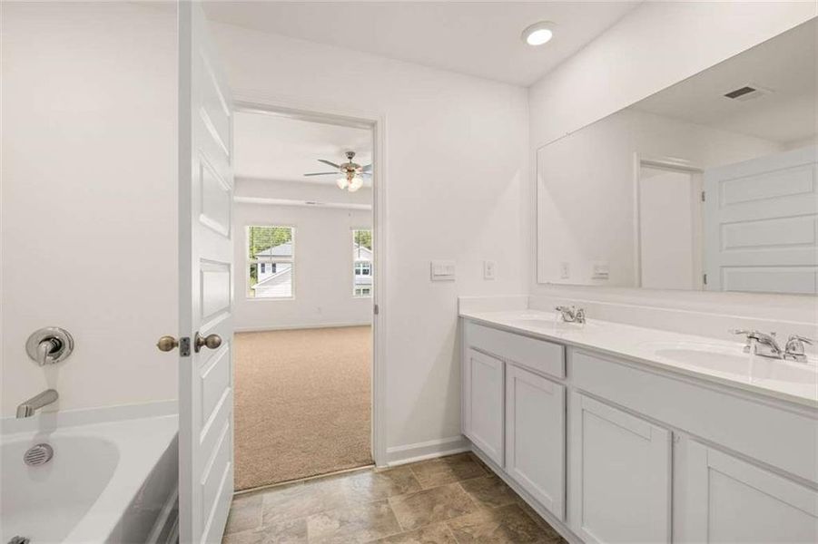 Furnished interior view inside a new home in Champion's Run, Lithonia (Image 8). Furnished interior view inside a new home in Champion's Run, Lithonia (Image 8).