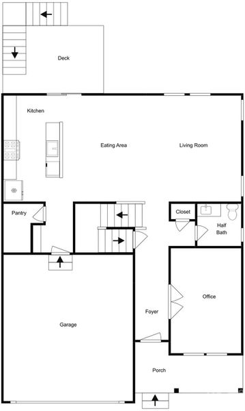 2D floor plan layout of this home in , Mooresville, NC (Image 3).