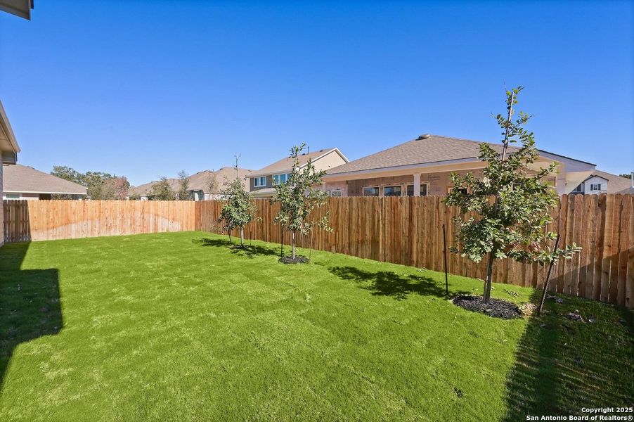 Exterior details and patio area of a home in Davis Ranch: 60ft. lots, San Antonio (Image 19).