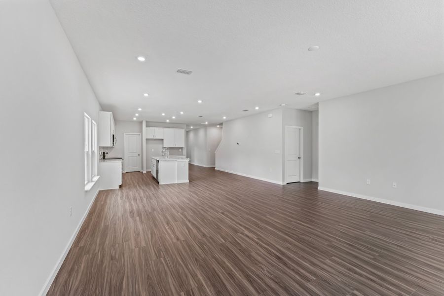 Dogwood Floor Plan Open Living Area at NorthShore in Kingsland