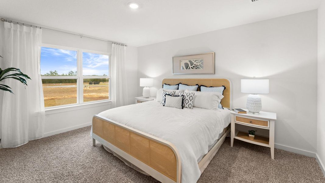 Furnished interior view inside a new home in Magnolia at the Bluffs Phase 3, Freeport (Image 19).