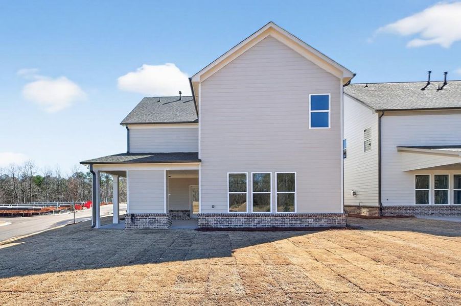 Exterior details and patio area of a home in , Suwanee (Image 3). Exterior details and patio area of a home in , Suwanee (Image 3).