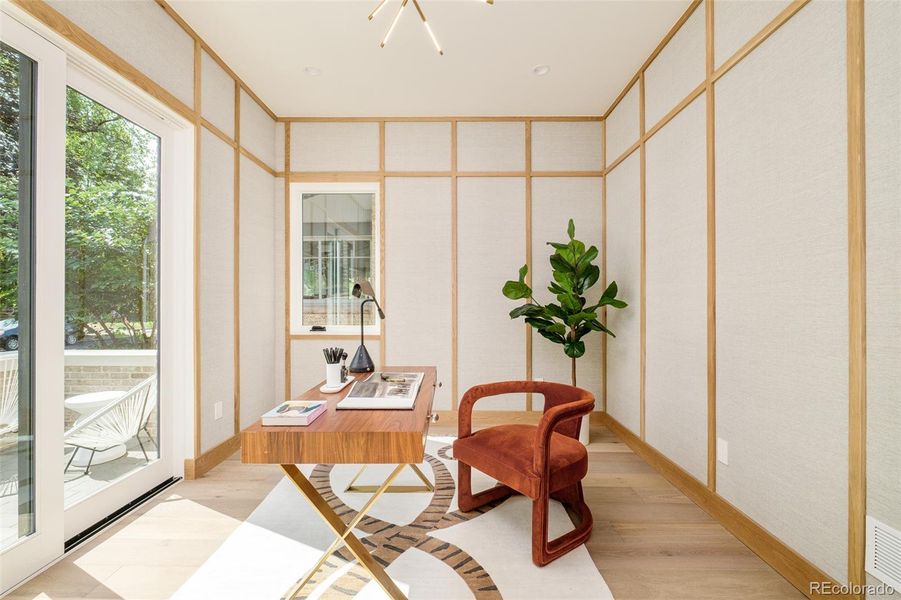 Furnished interior view inside a new home in , Denver (Image 30).
